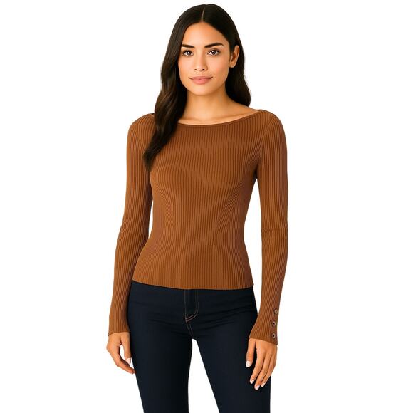 Banana Republic Sweaters - Banana Republic Jennie Boat-Neck Sweater Top in Caramel – NWT Size Medium